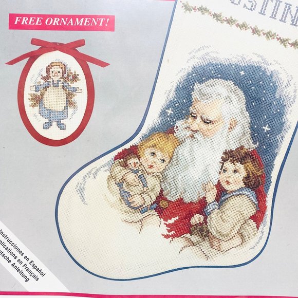 Cross Stitch "A Christmas Story" Stocking Kit by Needle Treasures - New/Sealed - Picture 2 of 8